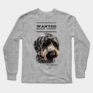 Cockapoo / Doodle Dog Sock Thief Long Sleeve T-Shirt